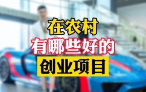 农村适合的创业项目 个人能做吗