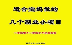 2024年创业投资小项目中，哪些最适合宝妈？