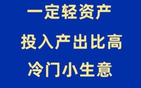 个人小投资创业找项目可以吗