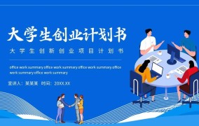 创业小项目ppt模板大学生