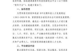 创业项目交流平台建设方案怎么写的啊