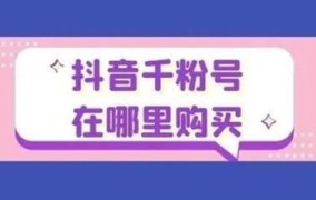 抖音在哪里可以买到真实的1000粉丝？需要注意什么？