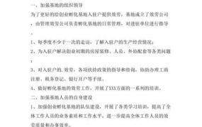 创业孵化基地工作总结报告范文怎么写啊