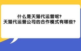 淘宝代运营平台有哪些？怎样选择最佳合作伙伴？